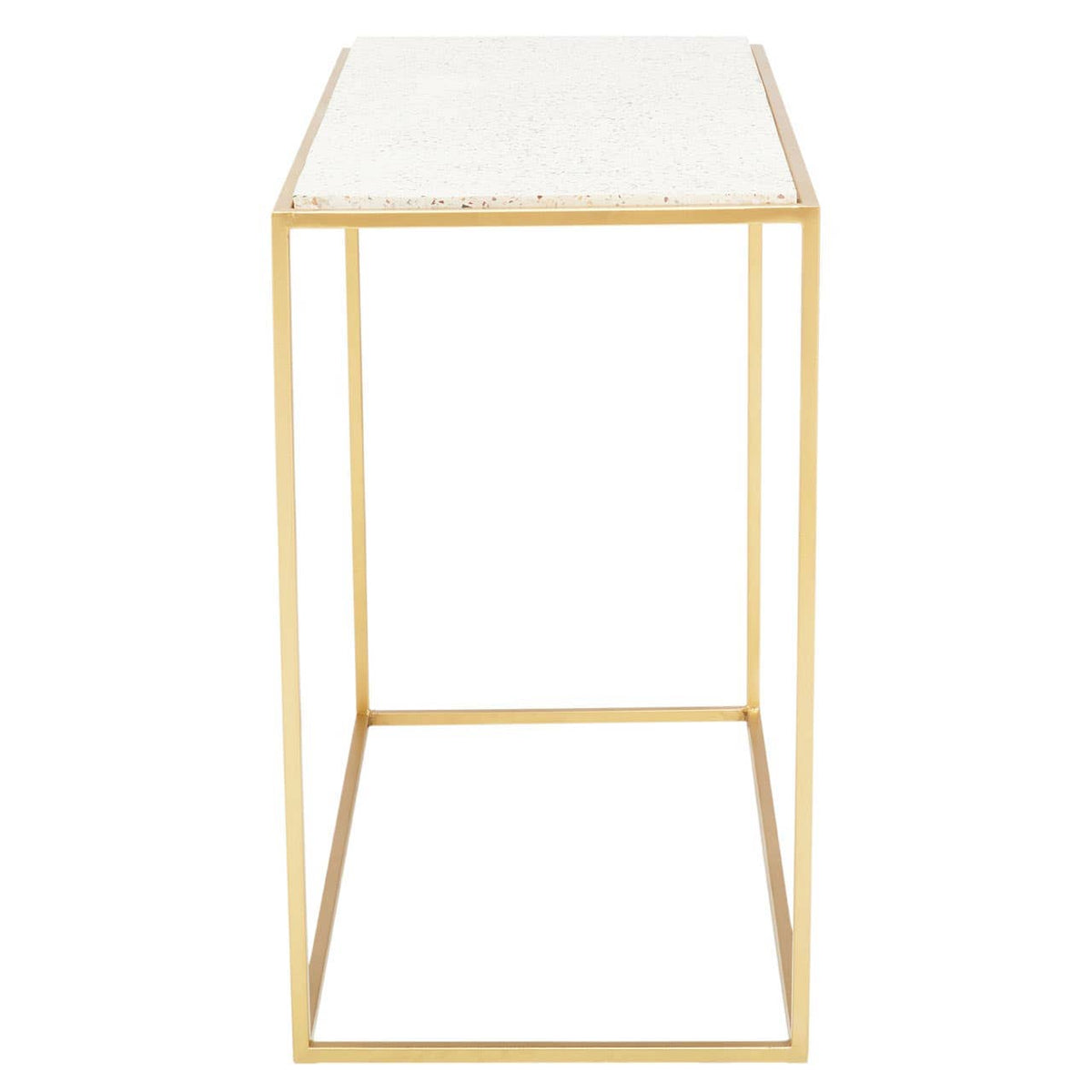 Templar Gold Finish Console Table.