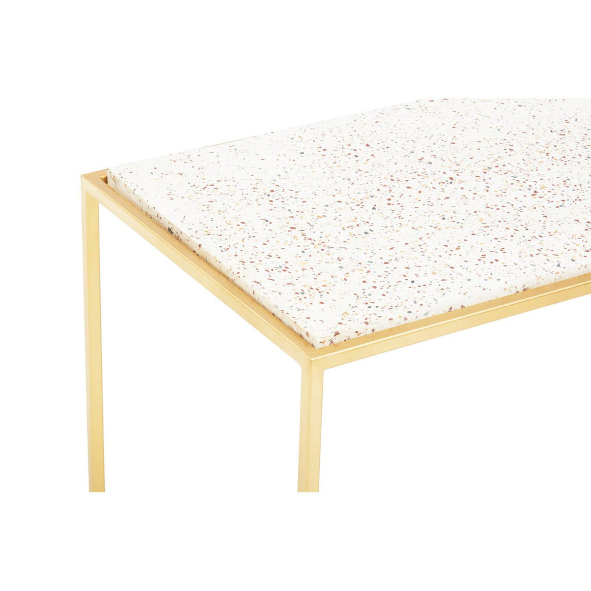 Templar Gold Finish Console Table.