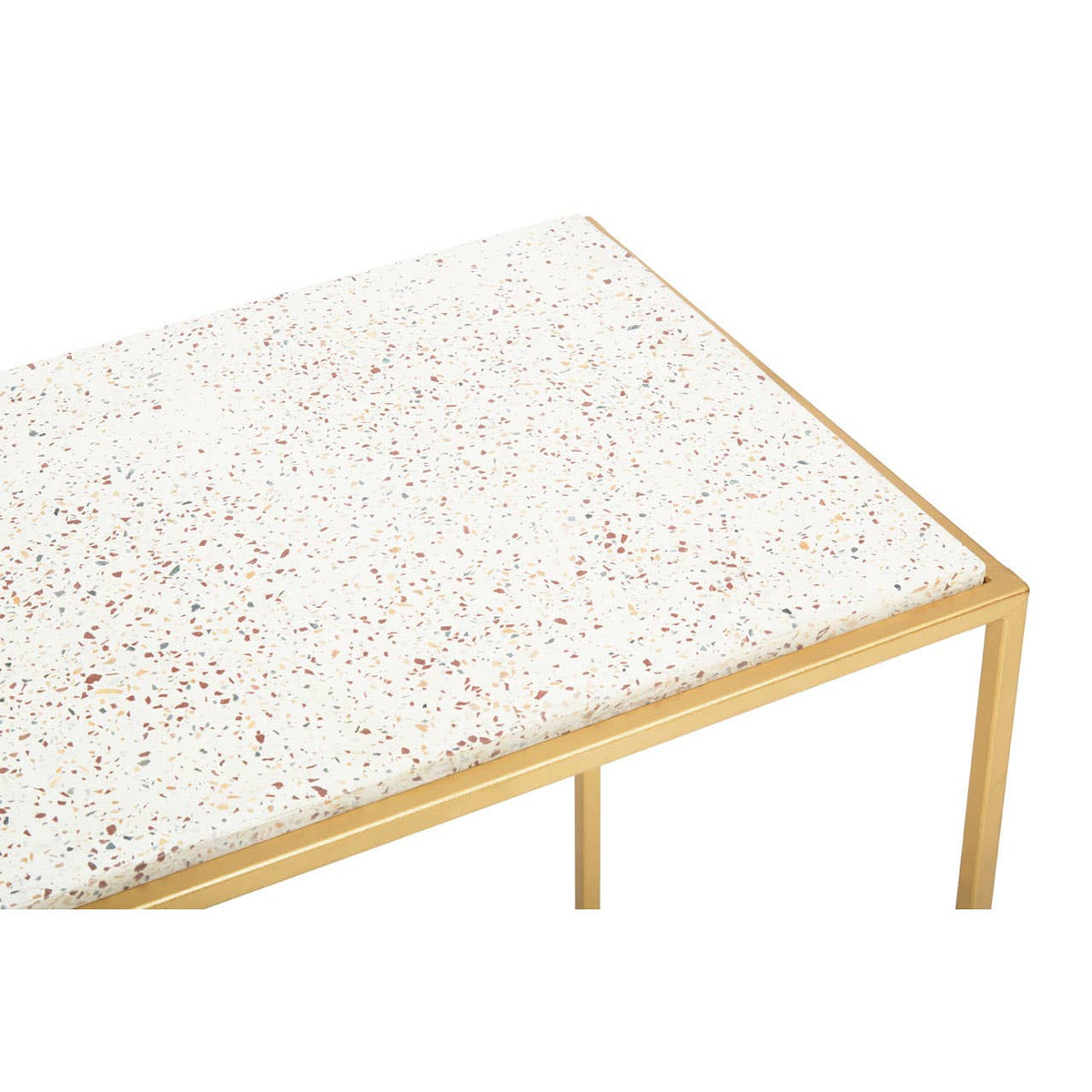 Templar Gold Finish Console Table.