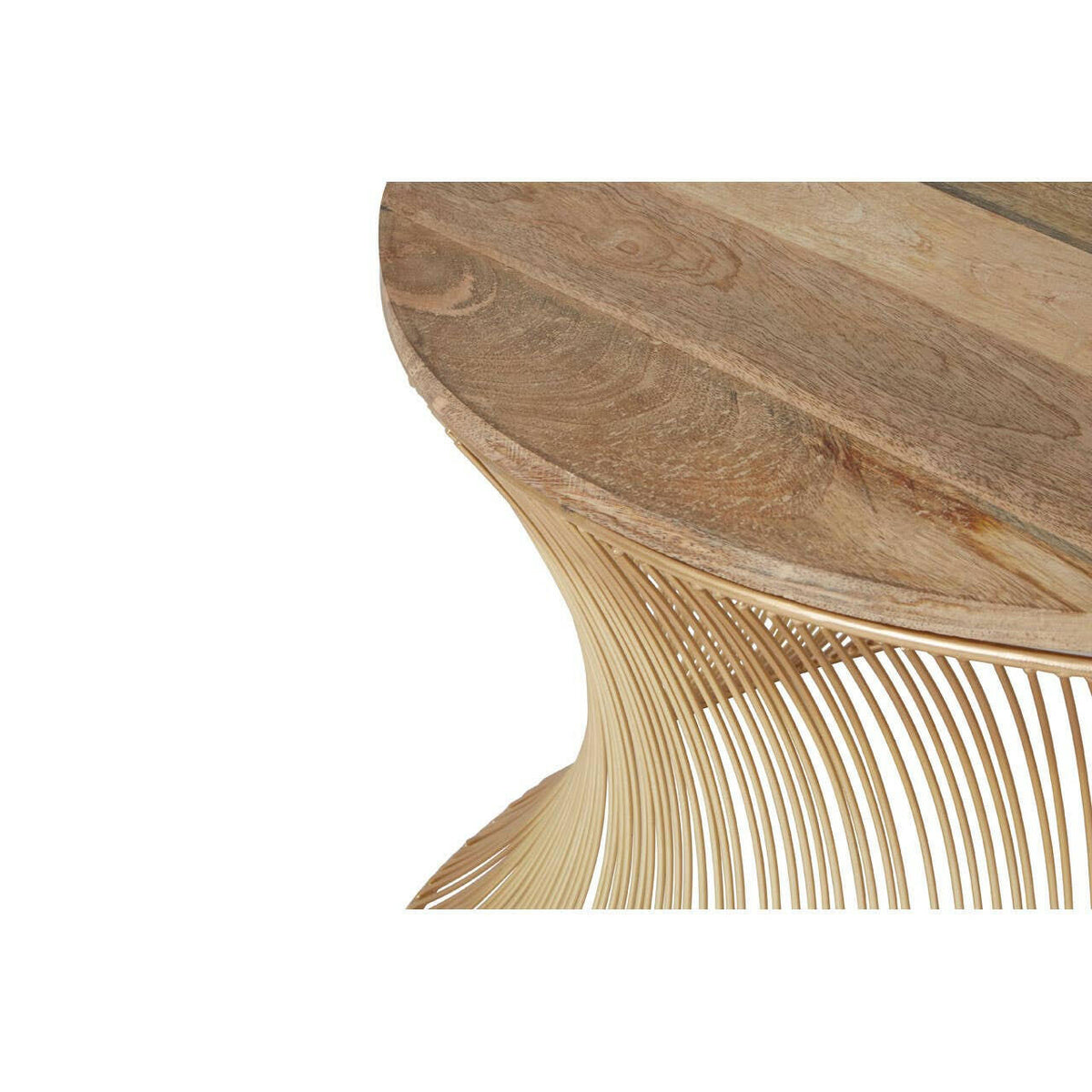 Templar Gold Finish Wire Coffee Table.