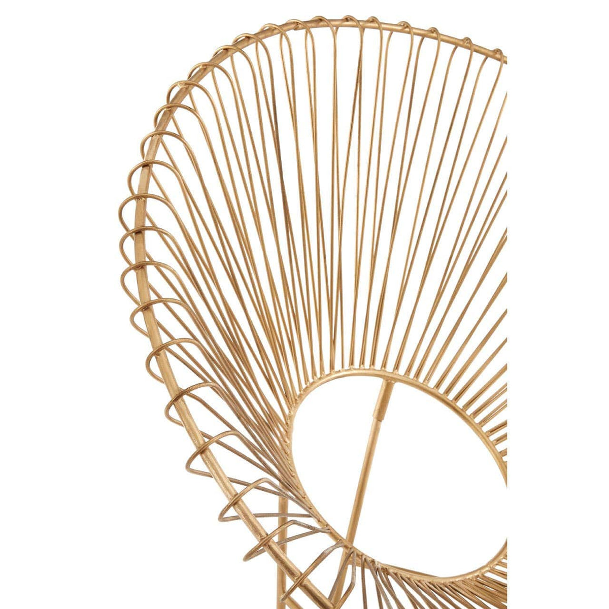 Templar Iron Chair With Hairpin Legs.