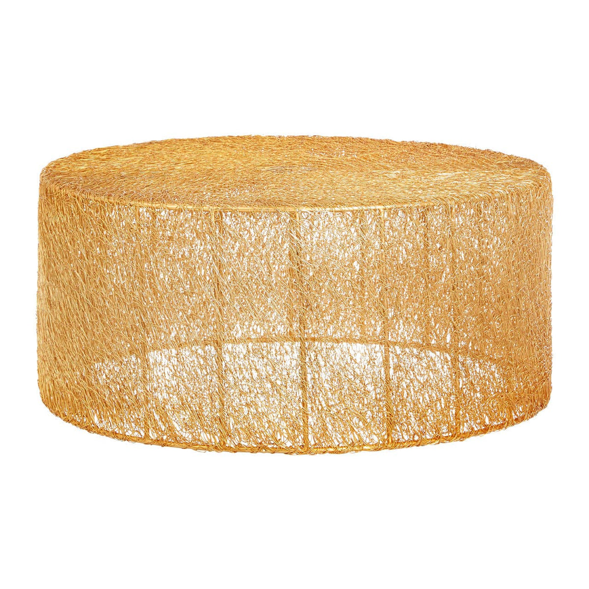 Templar Iron Coffee Table With Gold Finish.