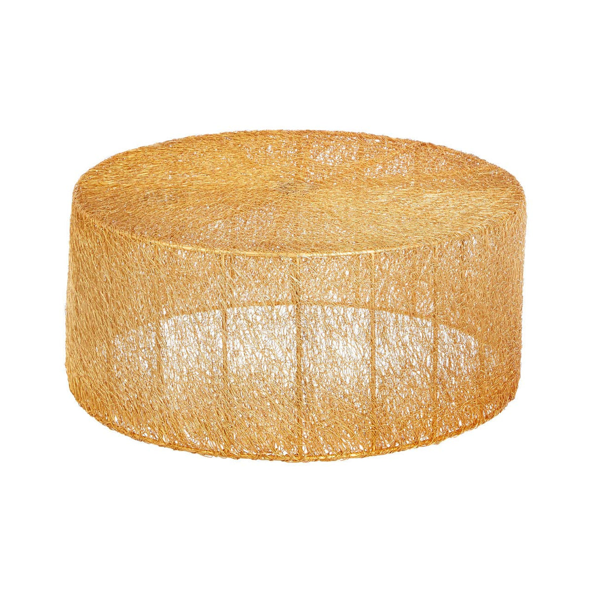 Templar Iron Coffee Table With Gold Finish.