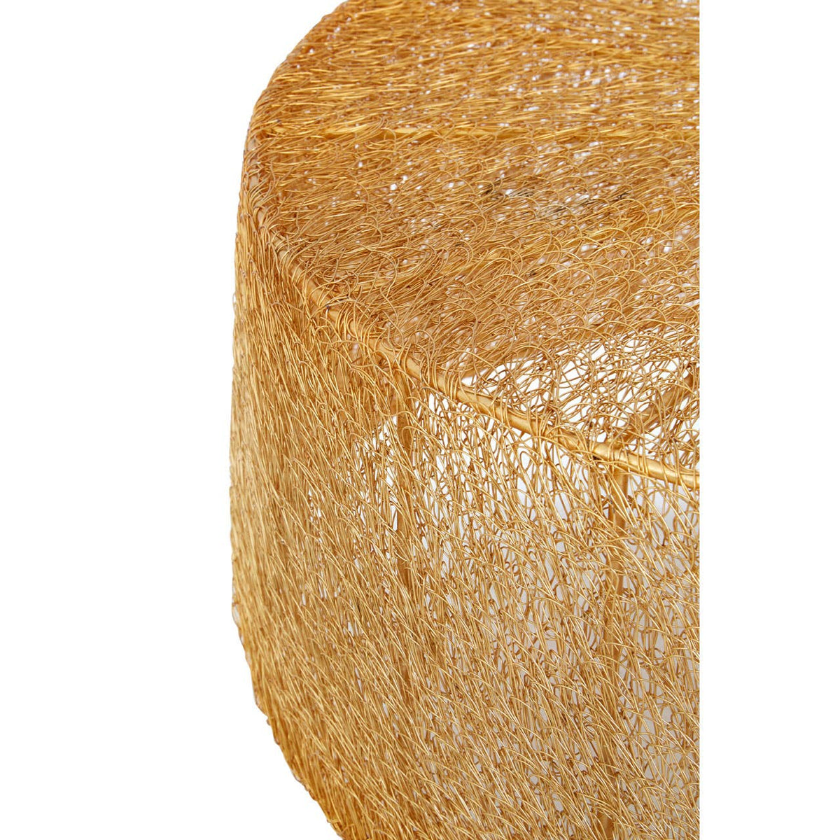 Templar Iron Coffee Table With Gold Finish.