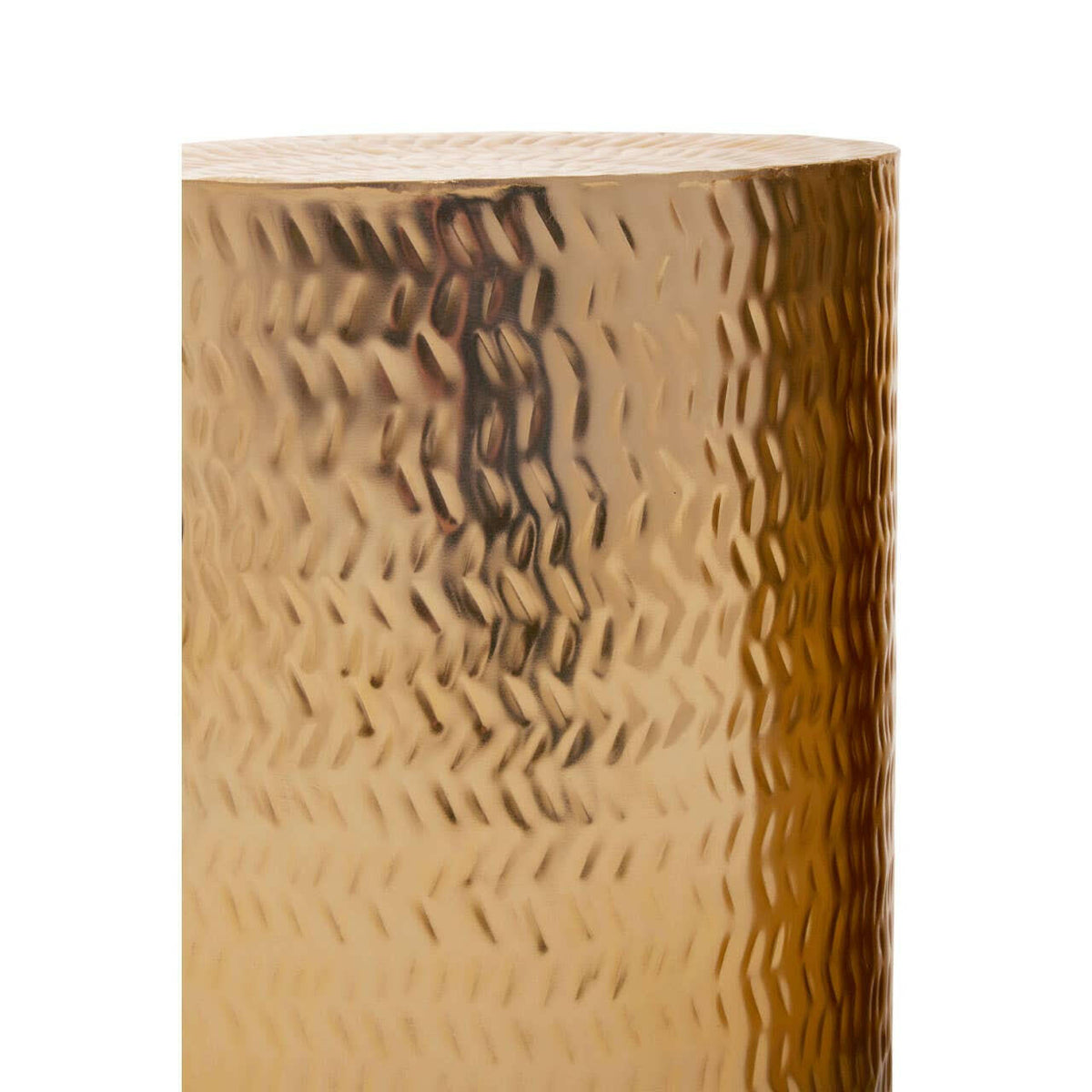 Templar Set Of 2 Gold Finish Stools.