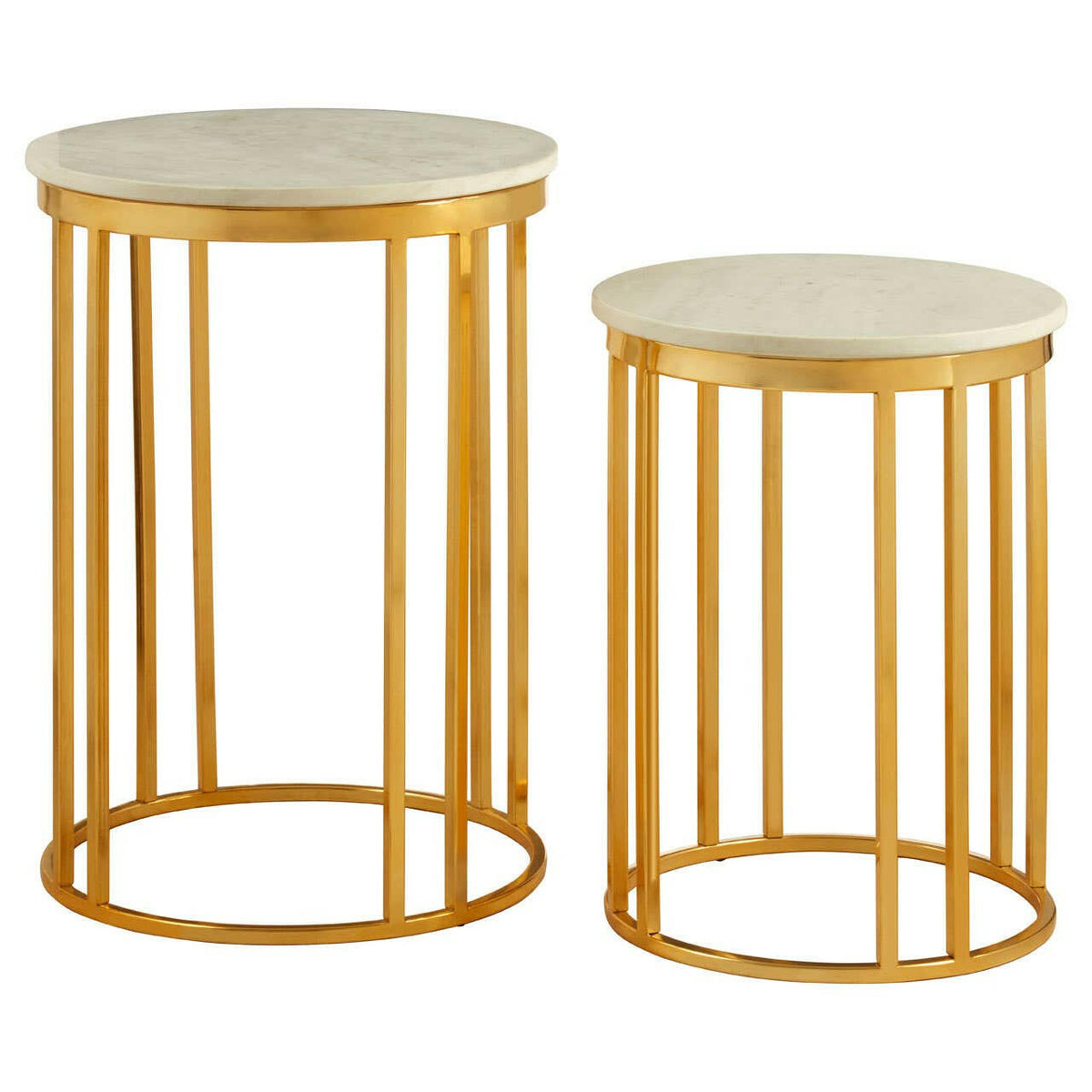Templar Set Of 2 Linear Design Side Tables.