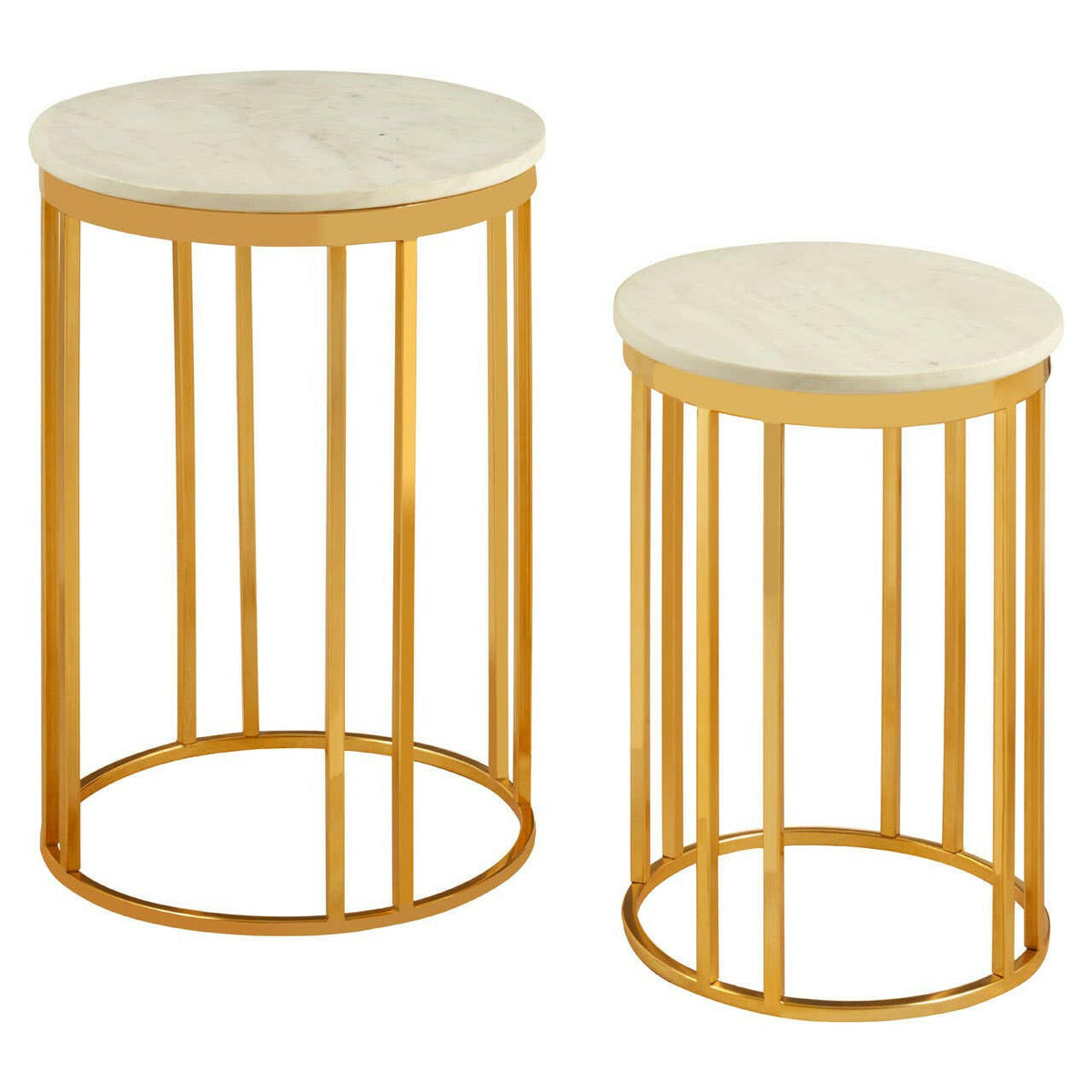 Templar Set Of 2 Linear Design Side Tables.