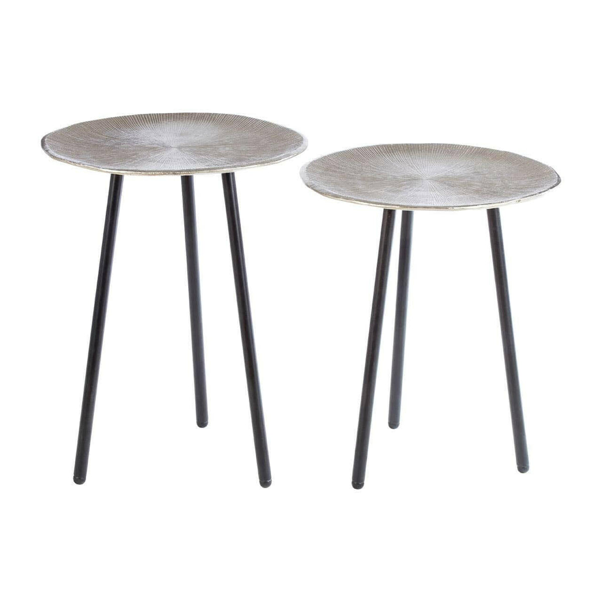 Templar Set Of Side Tables With Tapered Legs.