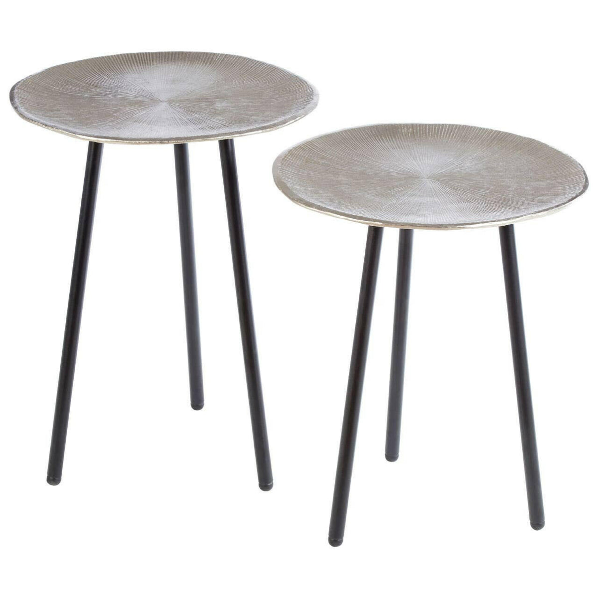 Templar Set Of Side Tables With Tapered Legs.