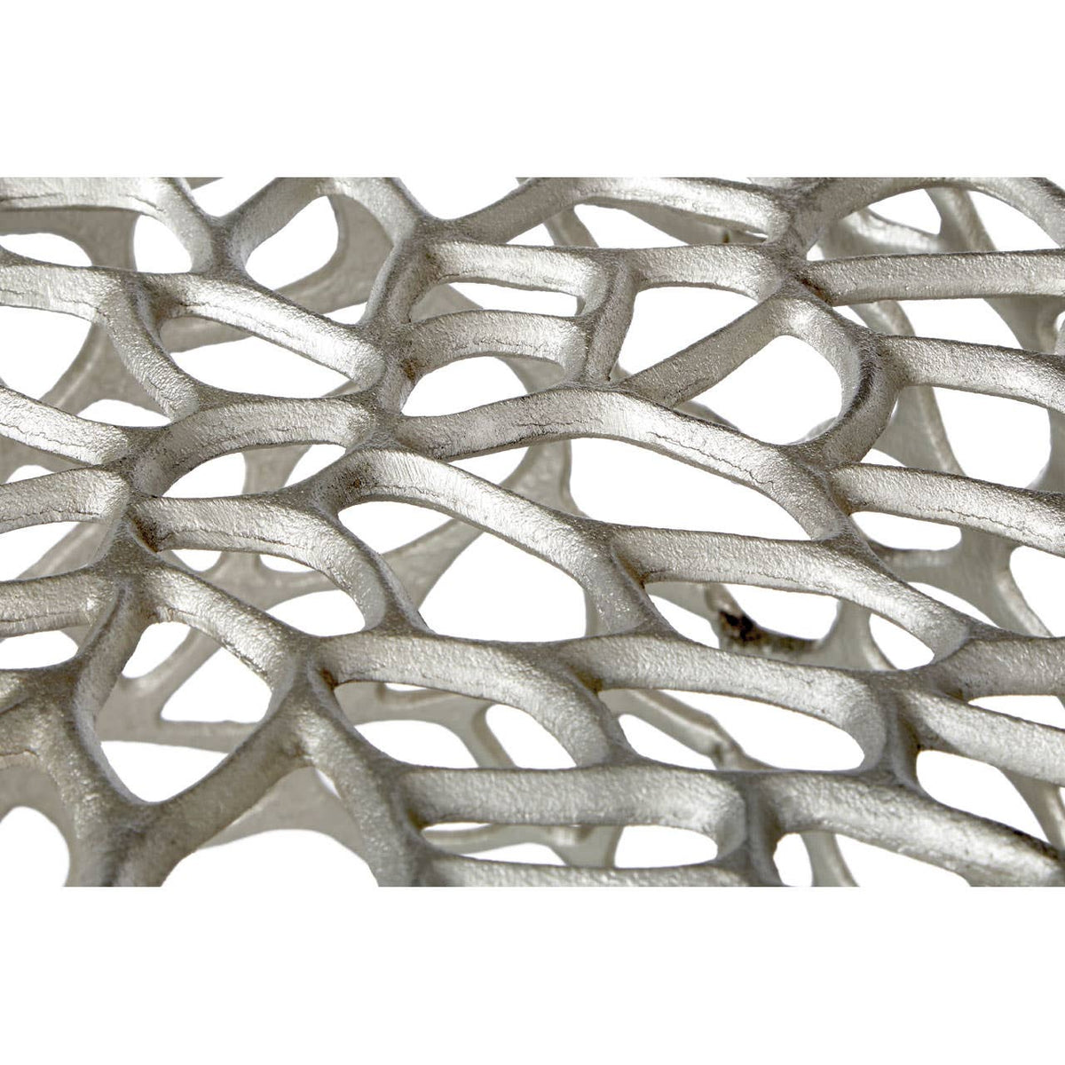 Templar Stools With Silver Finish - Set Of 2.