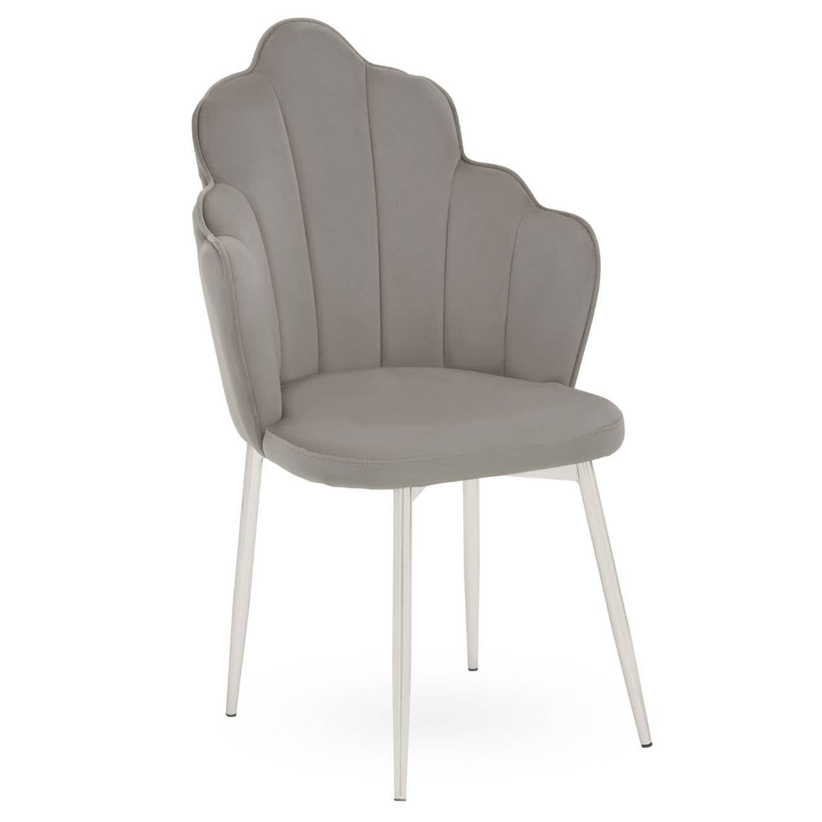 Tian Grey Velvet Chair.