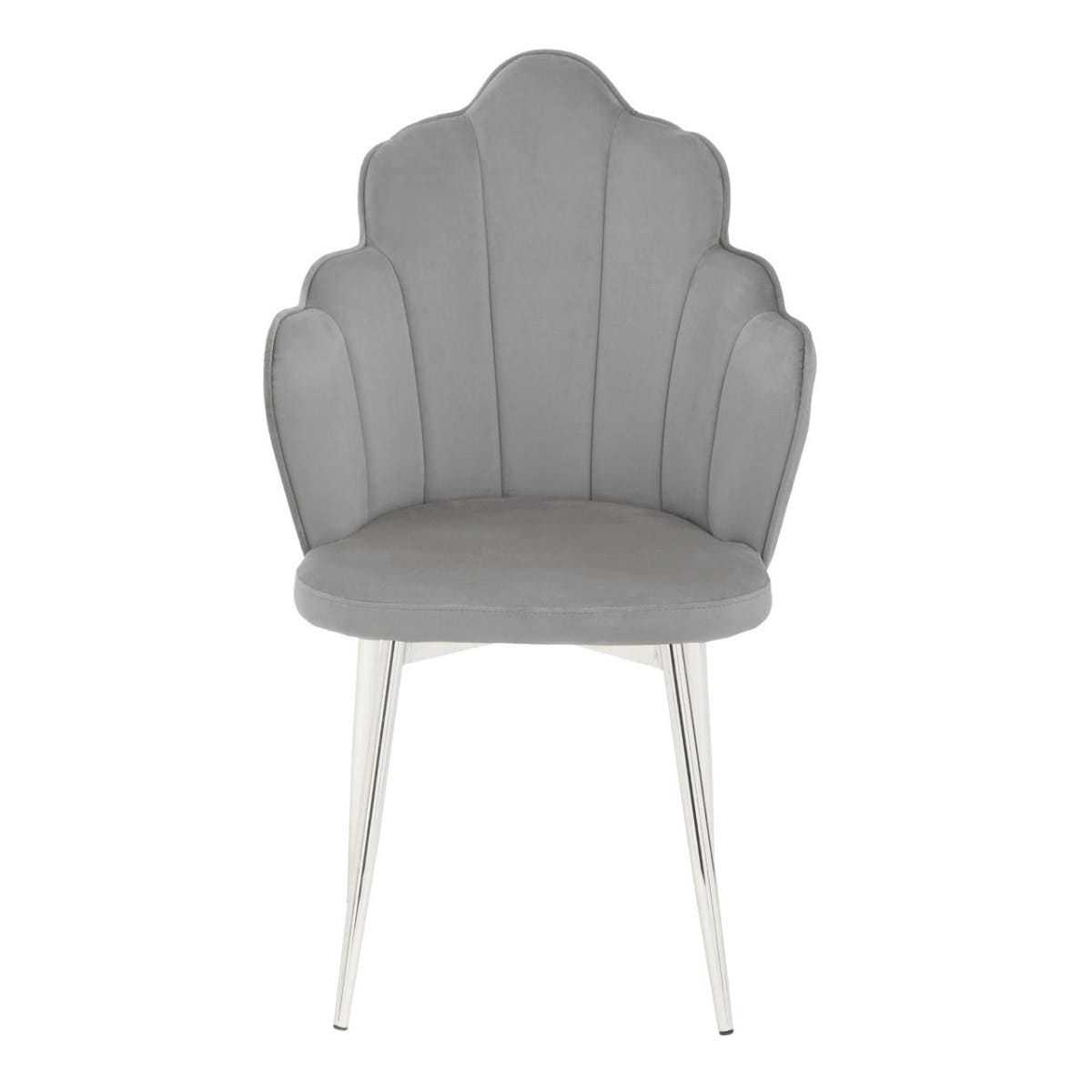 Tian Grey Velvet Chair.