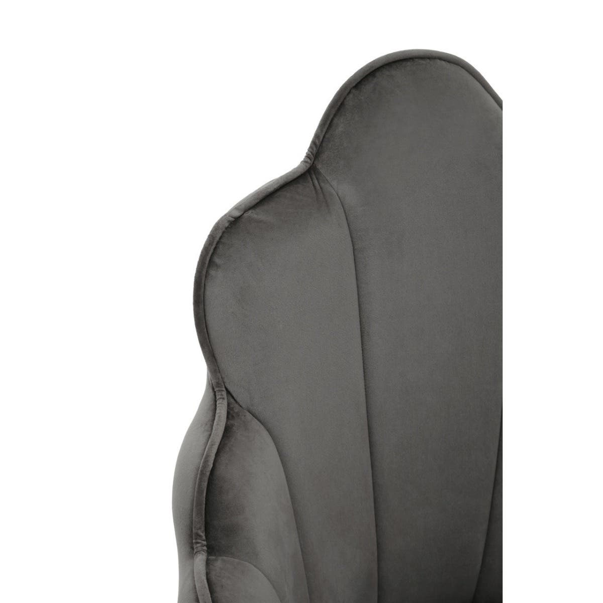 Tian Grey Velvet Chair.