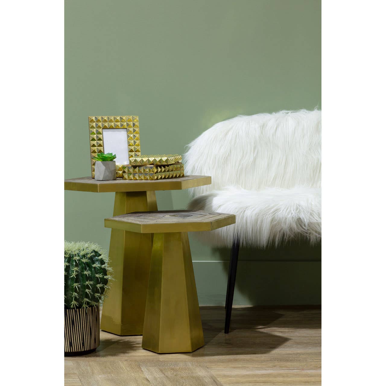 Noosa & Co. Living Titan Small Hexagon End Table House of Isabella UK