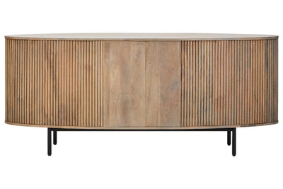 Noosa & Co. Living Torello Three Drawer Grey Mango Wood Sideboard House of Isabella UK