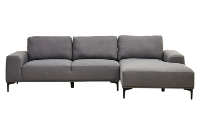 Noosa & Co. Living Toulon 3 Seat Grey Fabric Left Chaise Sofa House of Isabella UK