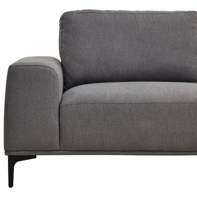 Noosa & Co. Living Toulon 3 Seat Grey Fabric Left Chaise Sofa House of Isabella UK