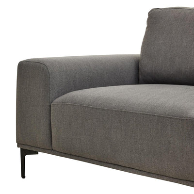 Noosa & Co. Living Toulon 3 Seat Grey Fabric Left Chaise Sofa House of Isabella UK