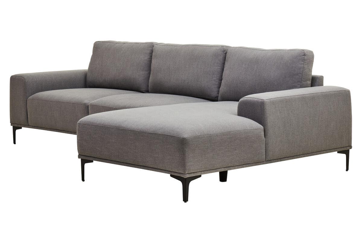 Noosa & Co. Living Toulon 3 Seat Grey Fabric Left Chaise Sofa House of Isabella UK