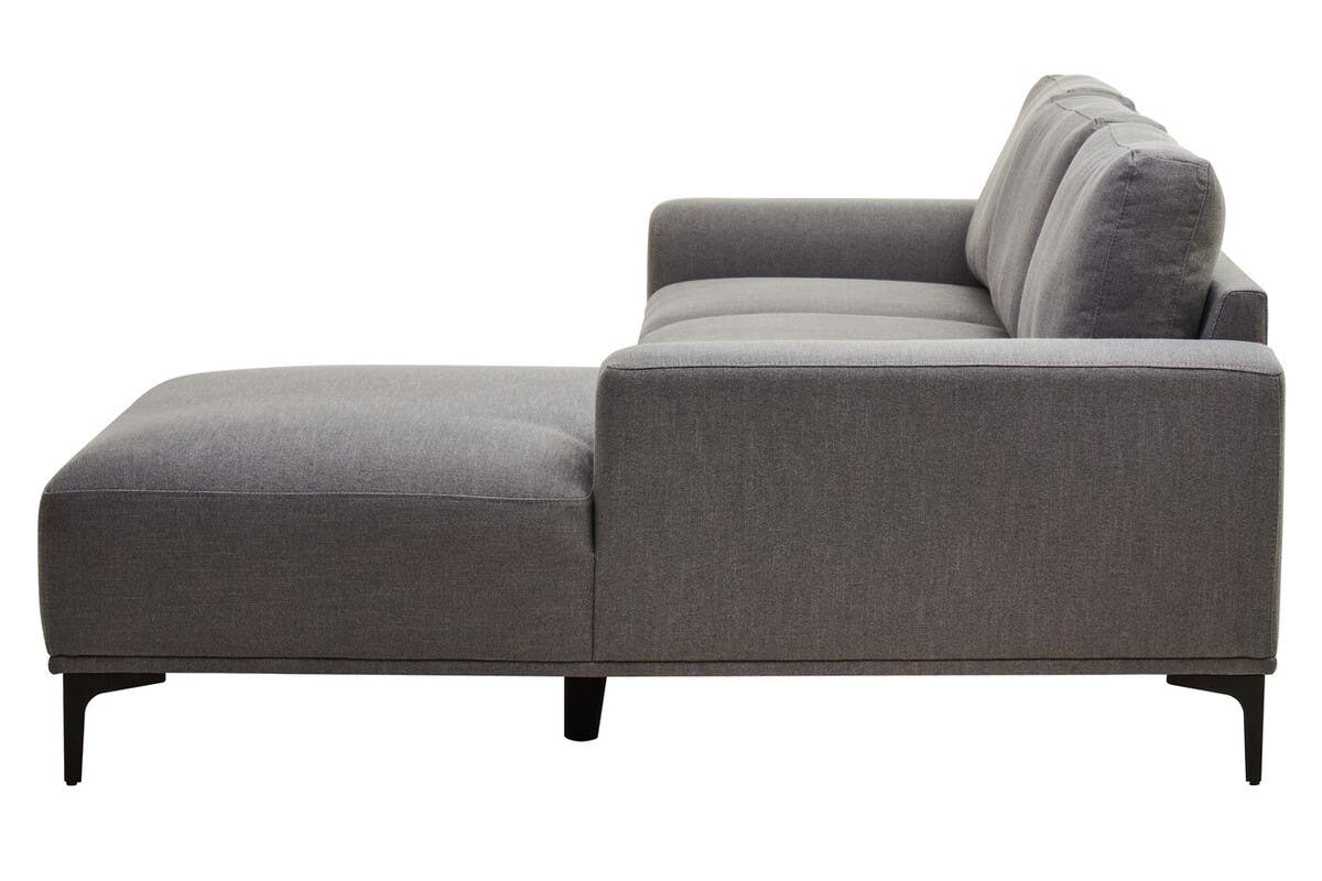 Noosa & Co. Living Toulon 3 Seat Grey Fabric Left Chaise Sofa House of Isabella UK