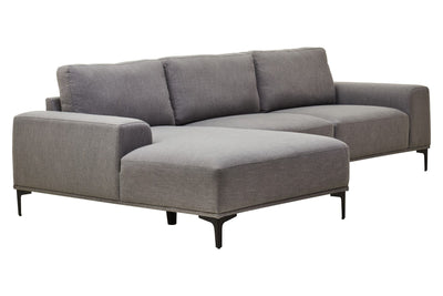 Noosa & Co. Living Toulon 3 Seat Grey Fabric Right Chaise Sofa House of Isabella UK