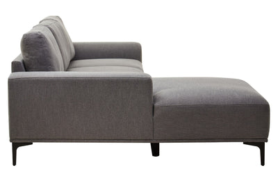 Noosa & Co. Living Toulon 3 Seat Grey Fabric Right Chaise Sofa House of Isabella UK