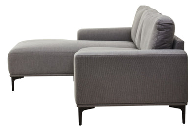 Noosa & Co. Living Toulon 3 Seat Grey Fabric Right Chaise Sofa House of Isabella UK