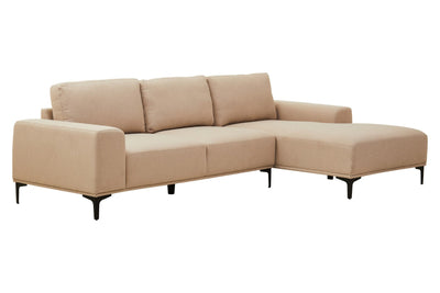 Noosa & Co. Living Toulon 3 Seat Natural Fabric Left Chaise Sofa House of Isabella UK