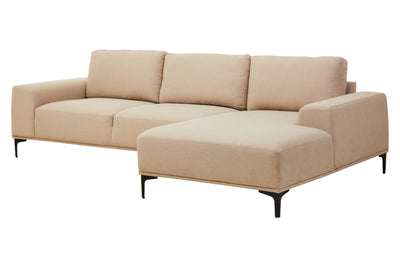 Noosa & Co. Living Toulon 3 Seat Natural Fabric Left Chaise Sofa House of Isabella UK