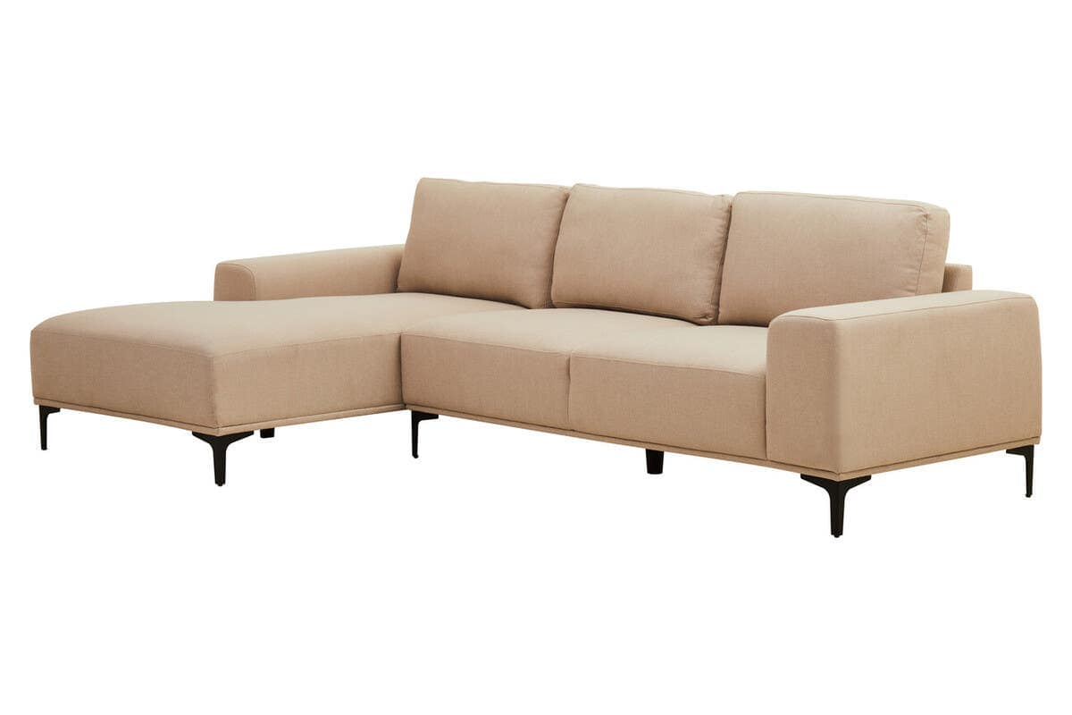 Noosa & Co. Living Toulon 3 Seat Natural Fabric Right Chaise Sofa House of Isabella UK