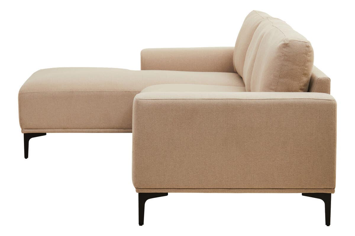 Noosa & Co. Living Toulon 3 Seat Natural Fabric Right Chaise Sofa House of Isabella UK