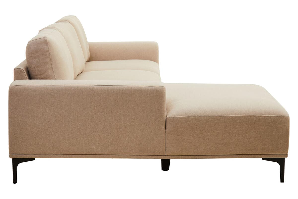 Noosa & Co. Living Toulon 3 Seat Natural Fabric Right Chaise Sofa House of Isabella UK