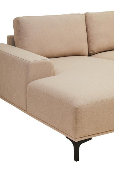 Noosa & Co. Living Toulon 3 Seat Natural Fabric Right Chaise Sofa House of Isabella UK