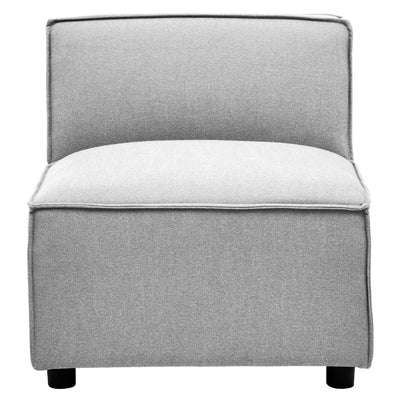 Noosa & Co. Living Toulouse Grey Fabric Armless Sofa House of Isabella UK