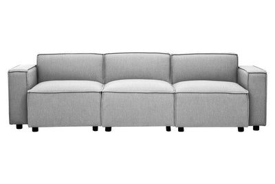 Noosa & Co. Living Toulouse Grey Fabric Armless Sofa House of Isabella UK