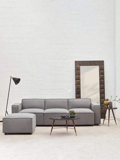 Noosa & Co. Living Toulouse Grey Fabric Armless Sofa House of Isabella UK