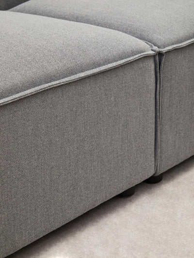 Noosa & Co. Living Toulouse Grey Fabric Sofa Ottoman House of Isabella UK