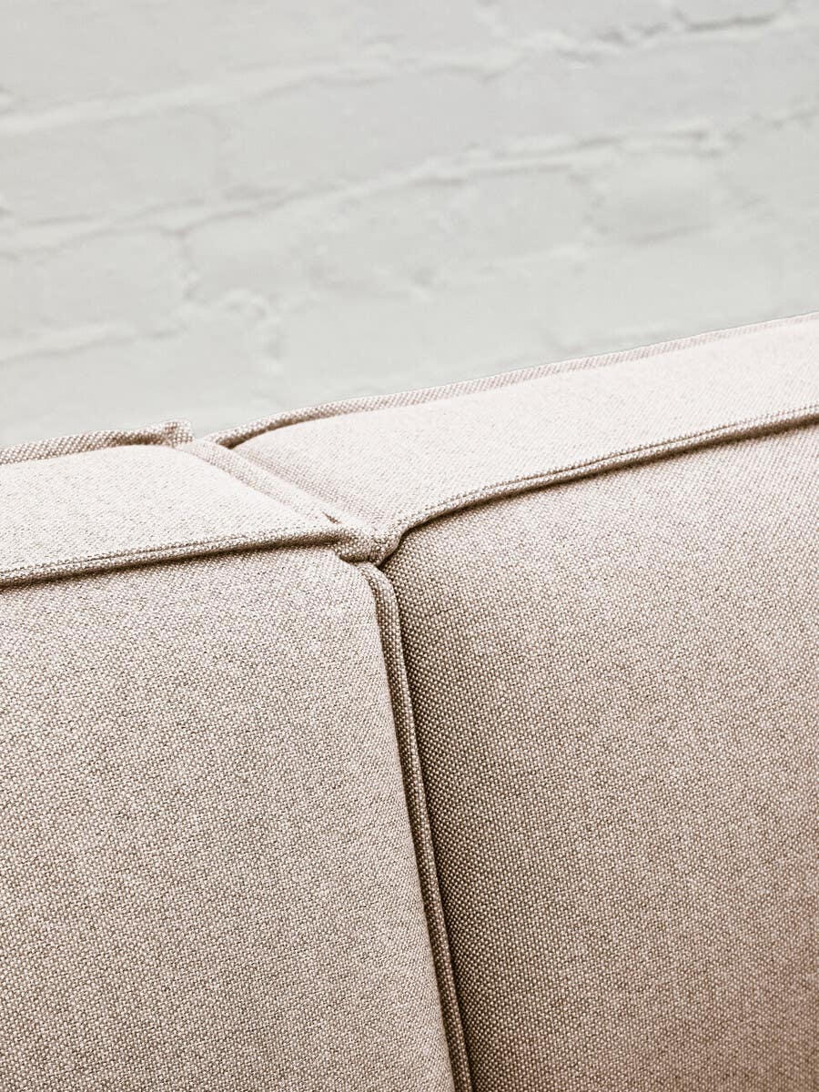 Noosa & Co. Living Toulouse Natural Fabric Armless Sofa. House of Isabella UK