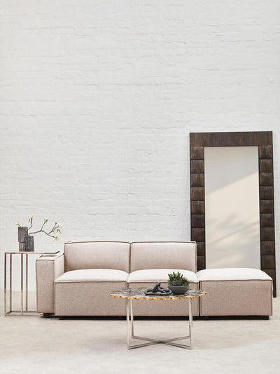 Noosa & Co. Living Toulouse Natural Fabric Armless Sofa. House of Isabella UK