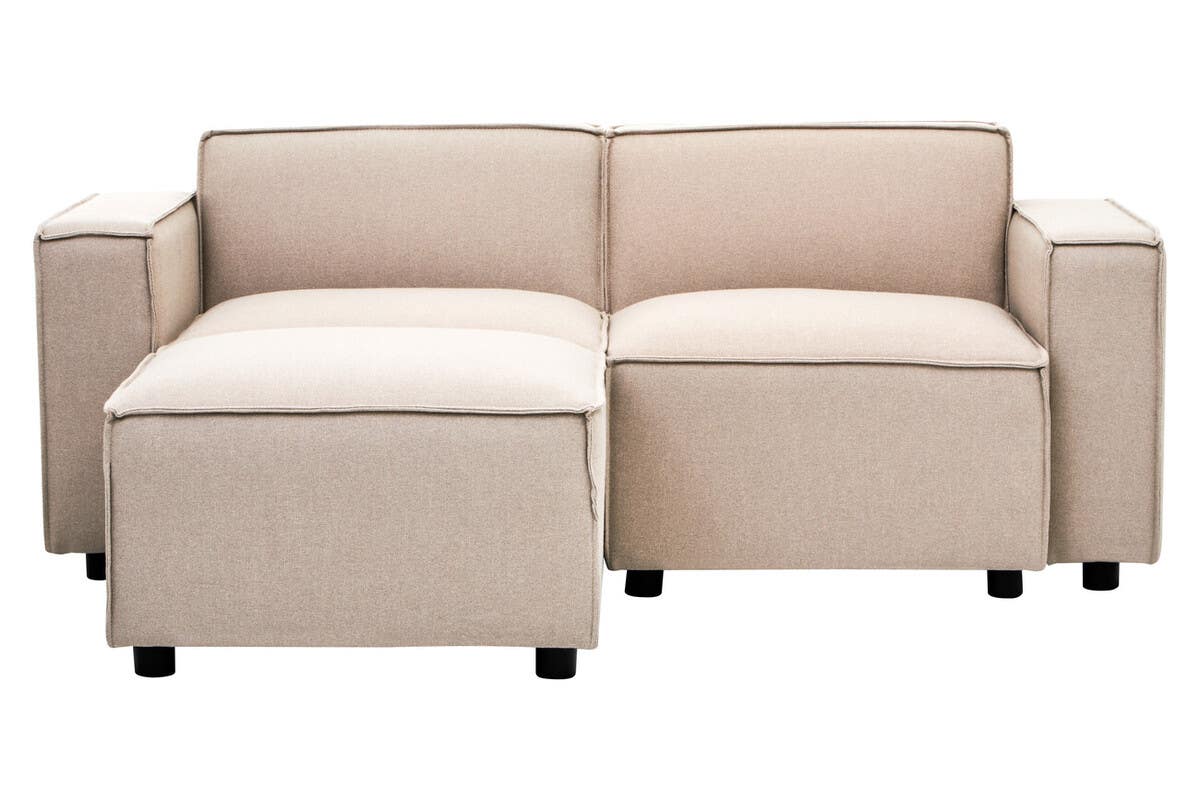 Noosa & Co. Living Toulouse Natural Fabric Sofa Ottoman House of Isabella UK