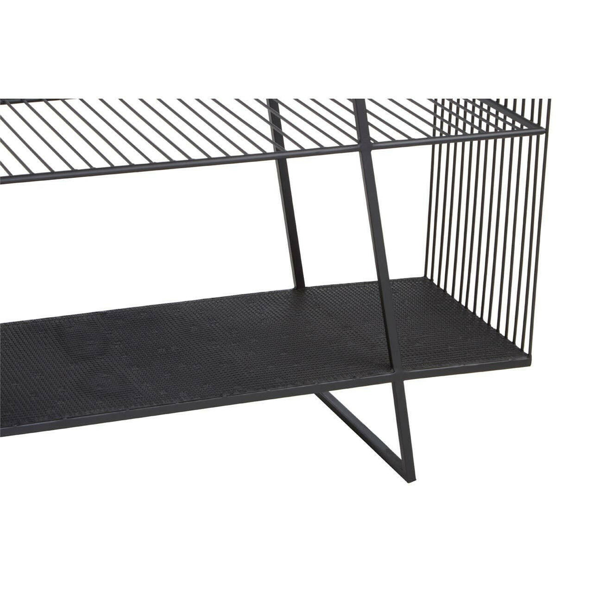 Trento Console Table With Grey Glass Top.