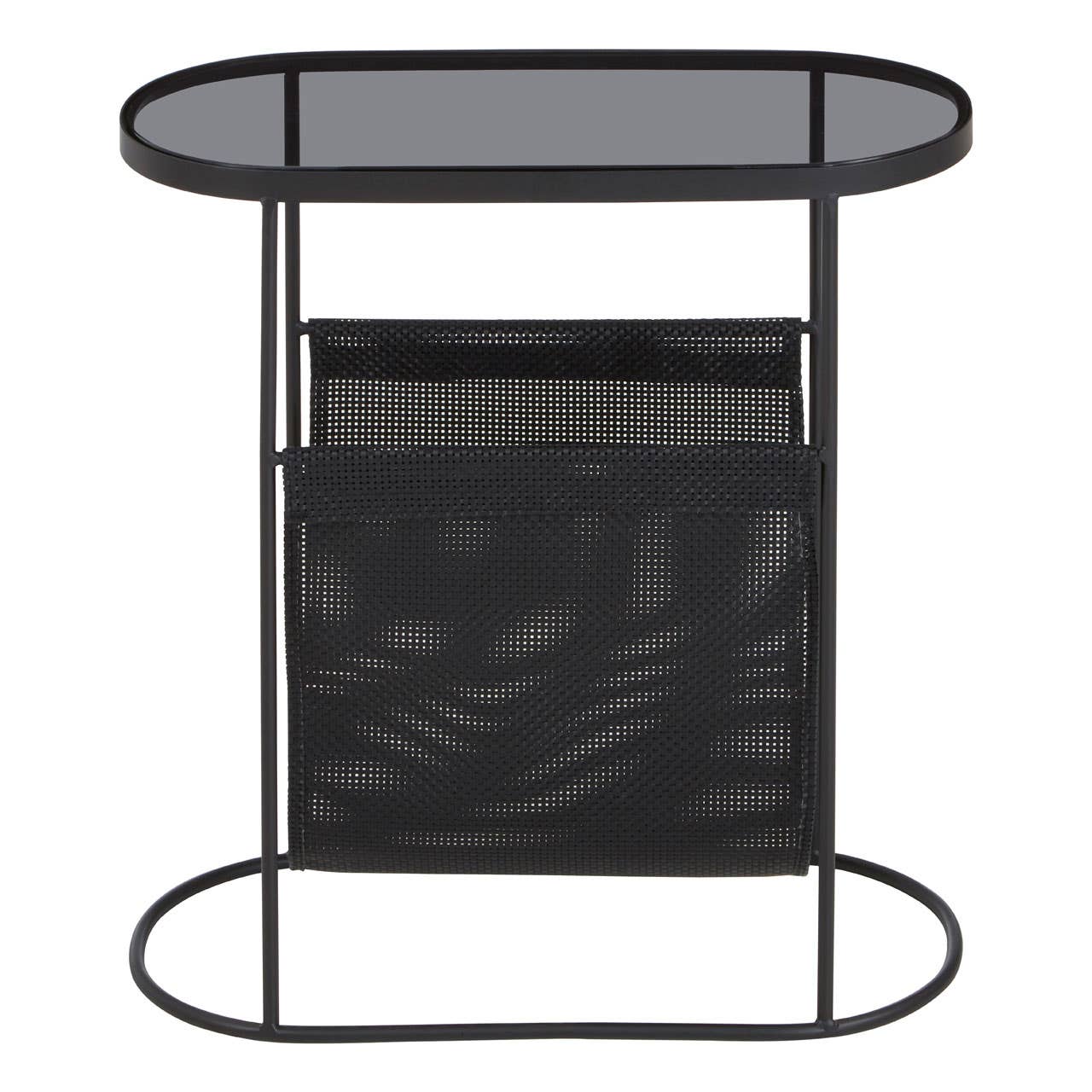 Noosa & Co. Living Trento Side Table With Grey Glass Top House of Isabella UK