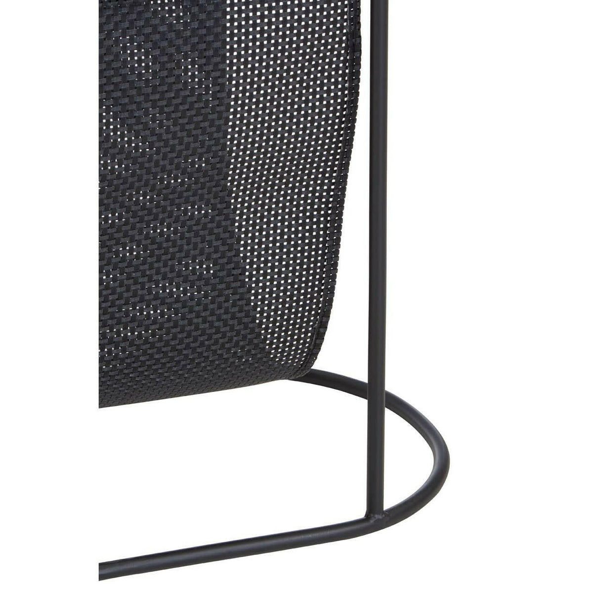 Trento Side Table With Grey Glass Top.