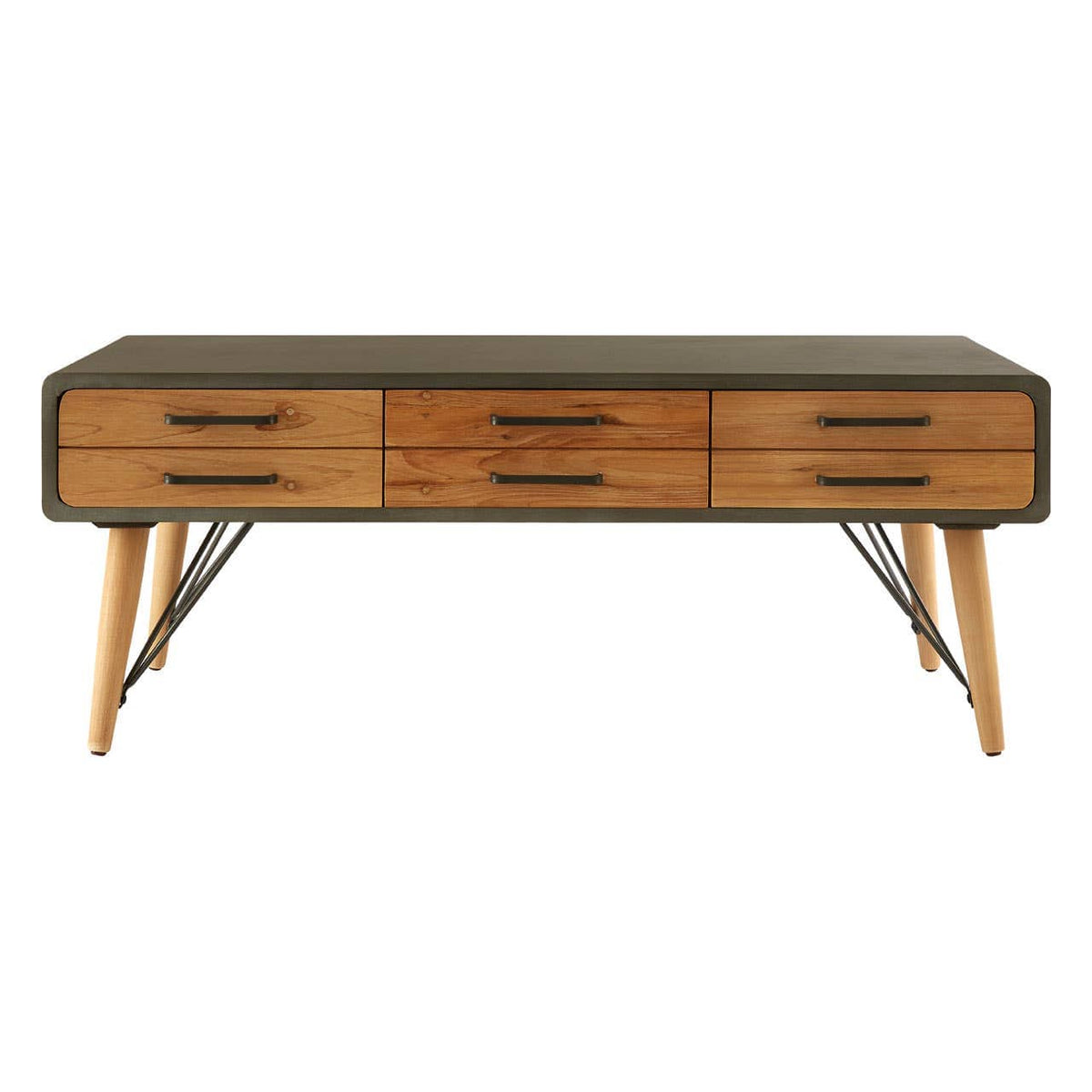 Trinity Coffee Table With Six Drawers.