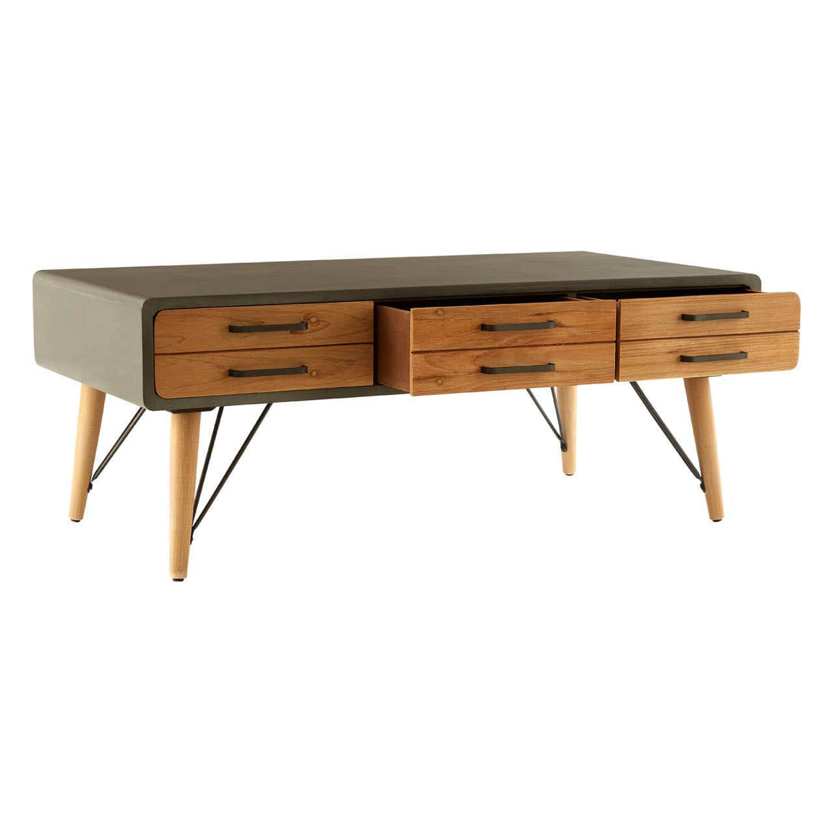 Trinity Coffee Table With Six Drawers.