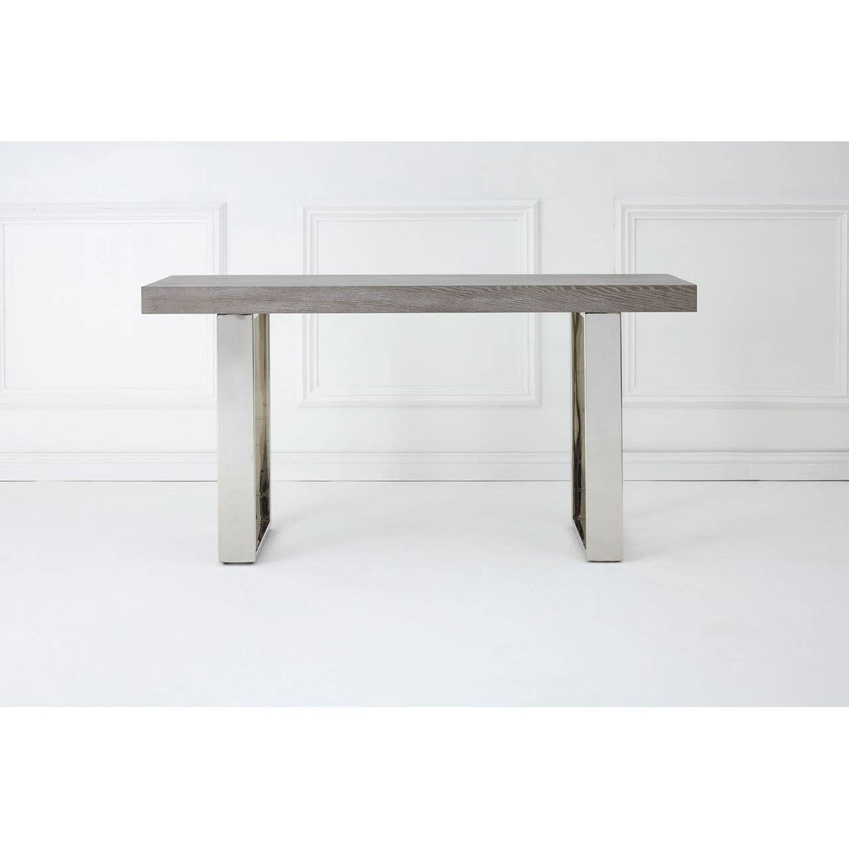 Ulmus Grey Elm Wood Console Table.