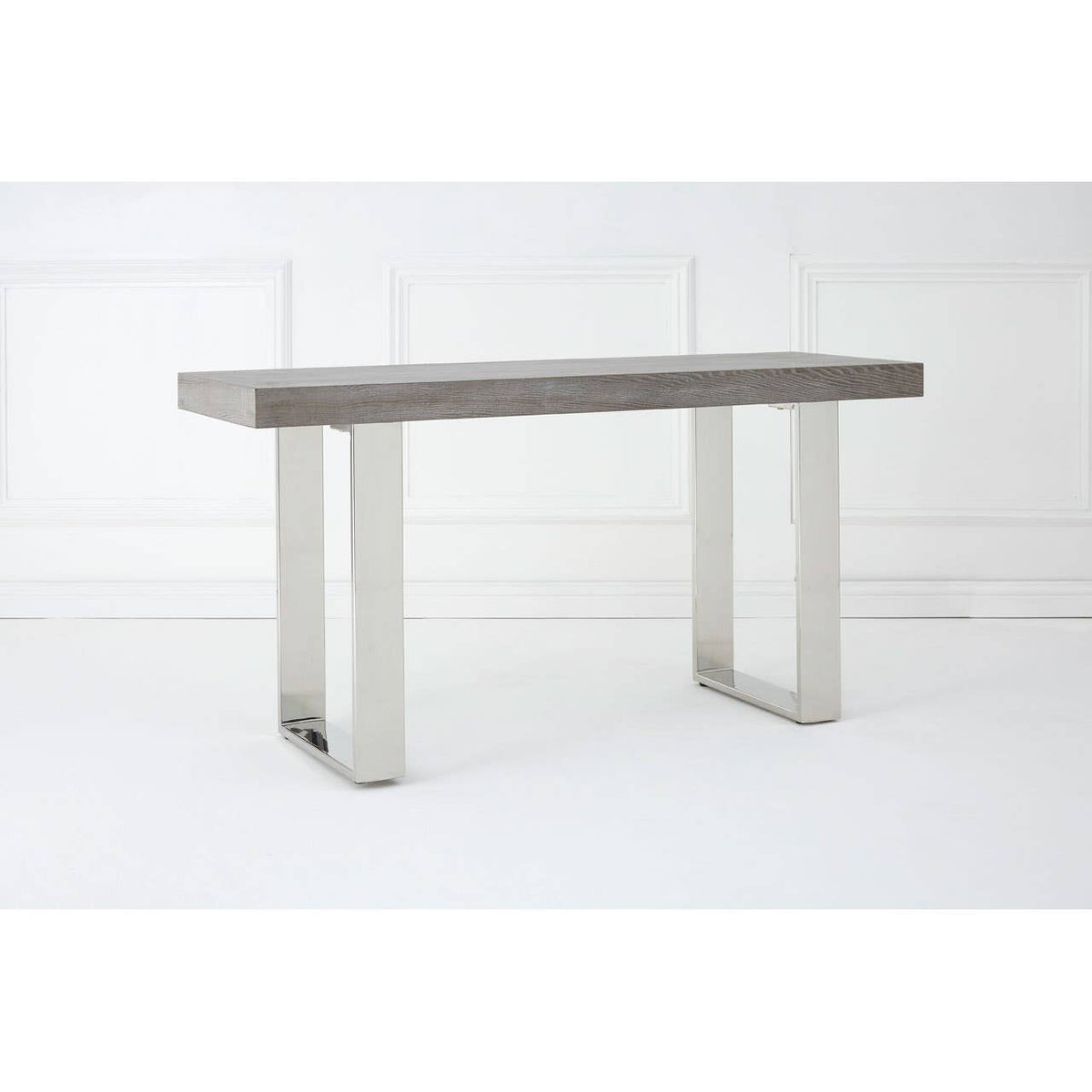 Ulmus Grey Elm Wood Console Table.