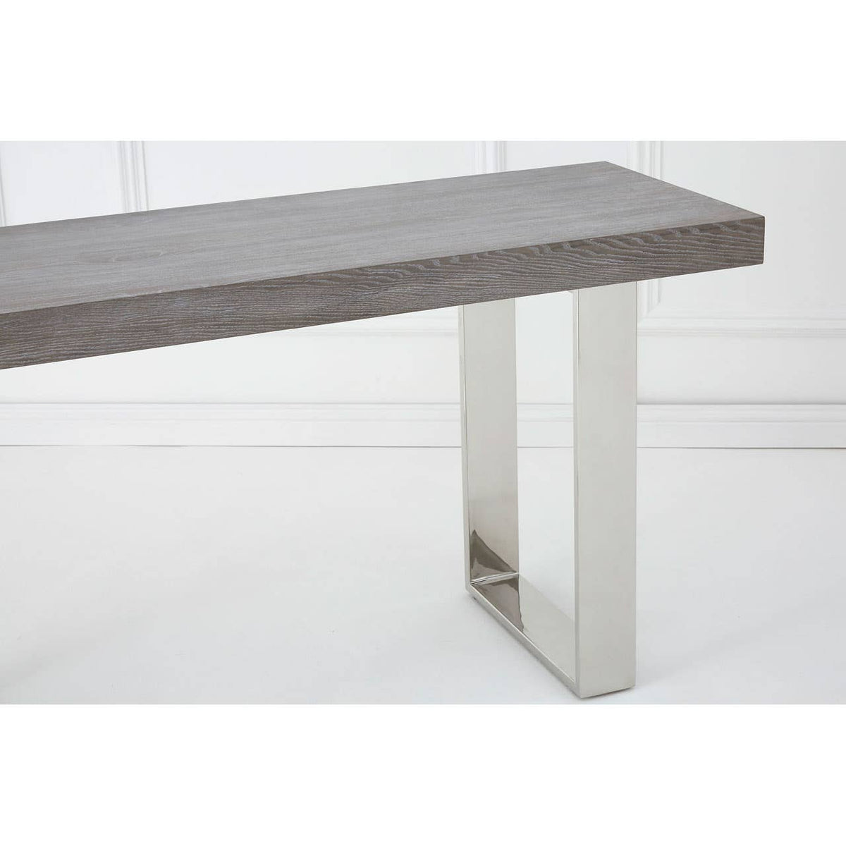 Ulmus Grey Elm Wood Console Table.