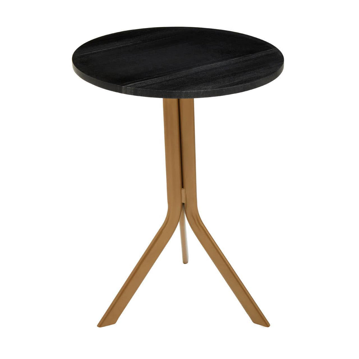 Noosa & Co. Living Varana Round Black Marble Top Table House of Isabella UK