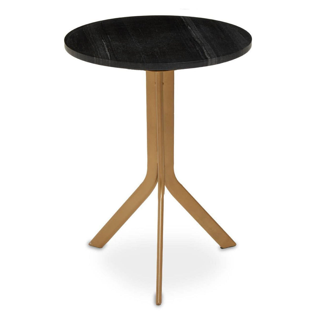 Noosa & Co. Living Varana Round Black Marble Top Table House of Isabella UK